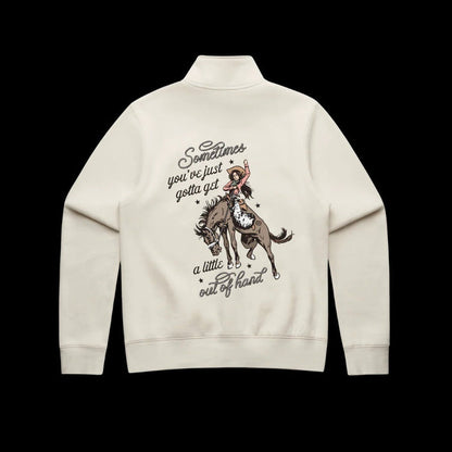 Binks & Bo Ladies Outta Hand Ladies Quarter Zip Sweaters