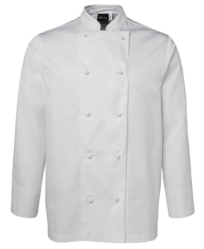 JBs Chefs long sleeve jacket 5CJ in white drill fabric 245gsm
