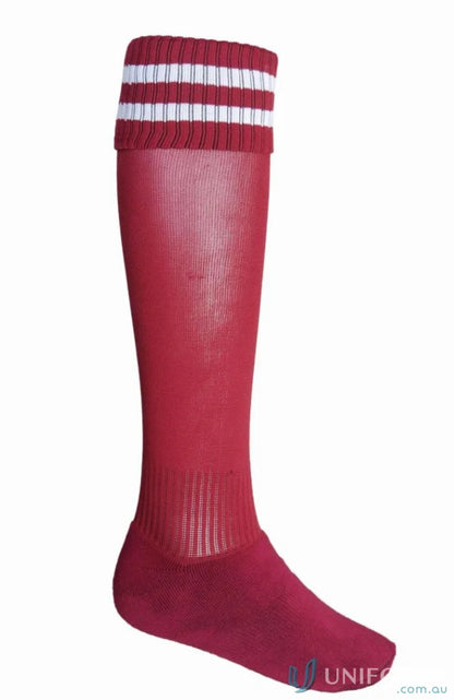 Burgundy/white / Socks Child