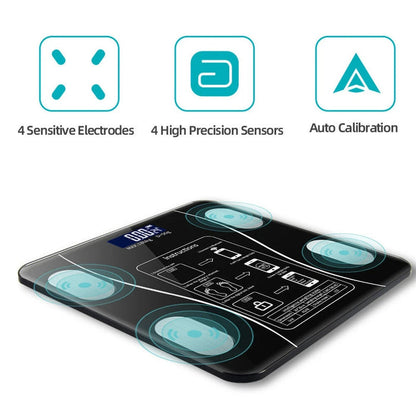 Body Fat Scale 180kg Bluetooth Smart BMI Digital Bathroom Wireless Weight Scales 🇨🇳