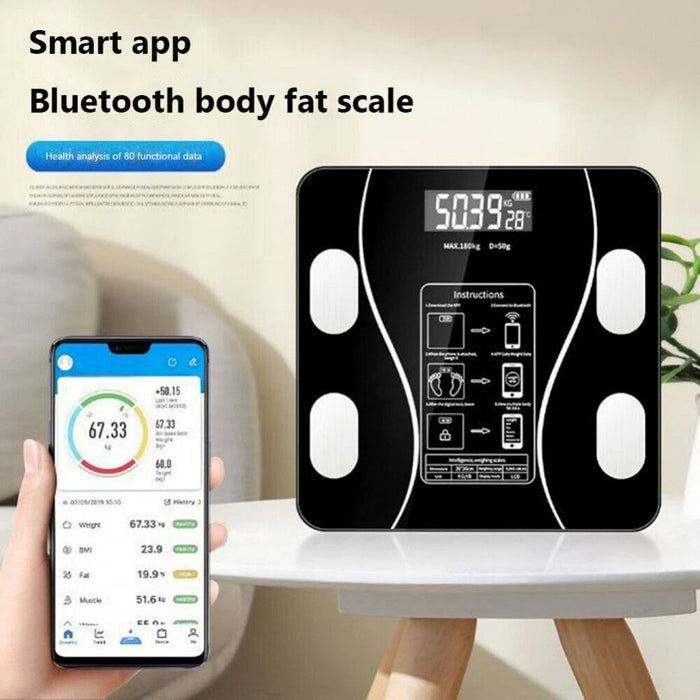 Body Fat Scale 180kg Bluetooth Smart BMI Digital Bathroom Wireless Weight Scales 🇨🇳