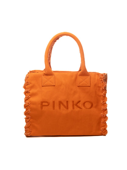PINKO borsa a mano beach shopper arancione 106673-A3A4 BEACH SHOPPER-A76
