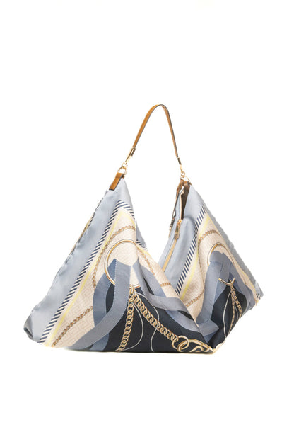 LIU JO borsa a spalla foulard azzurra AA6194T2745 FOULARD-P9222