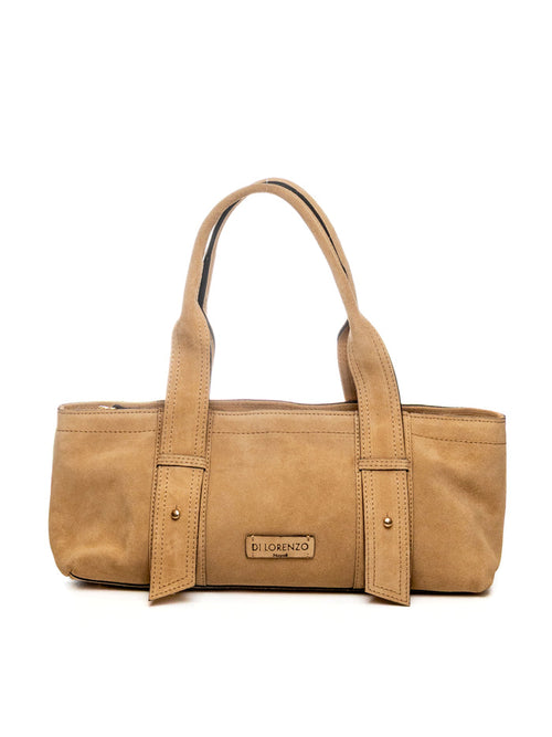 DI LORENZO borsa a spalla giorgia beige GIORGIA CAMOSCIO-DESERTO