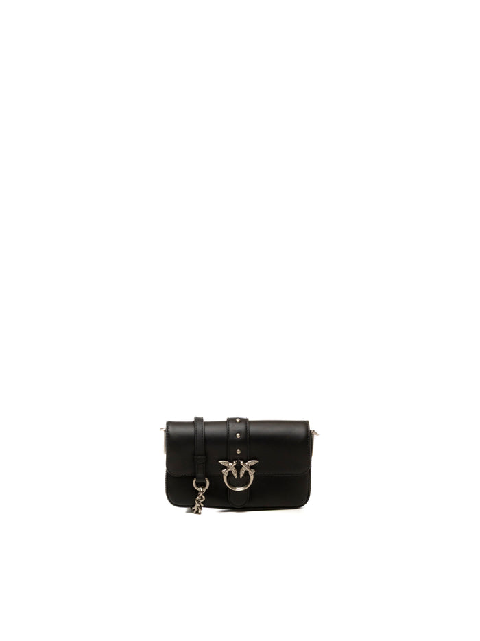 PINKO borsa a spalla love one nero/argento 105353-A0QO LOVE ONE-Z99O