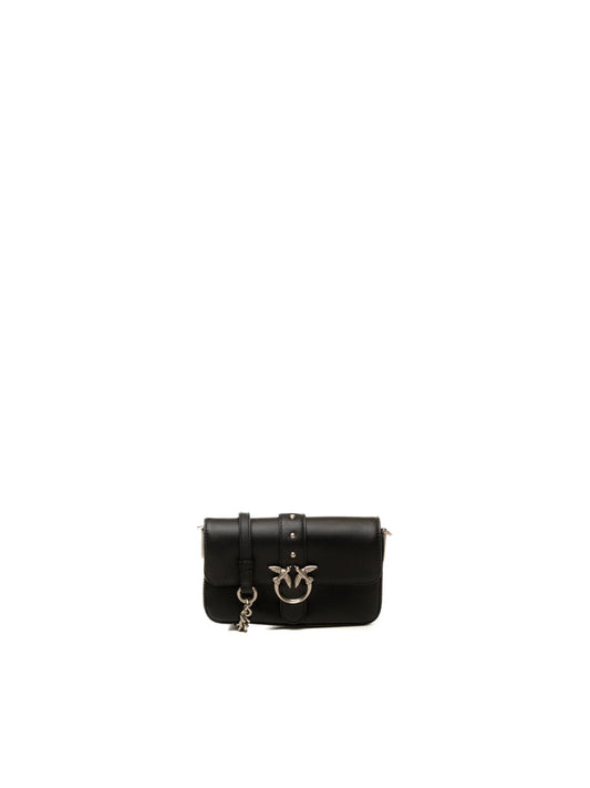 PINKO borsa a spalla love one nero/argento 105353-A0QO LOVE ONE-Z99O