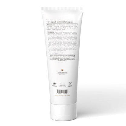 Bounce Curl Hydra-Drench Cleansing Conditioner moisturizing and detangling curly hair with natural ingredients
