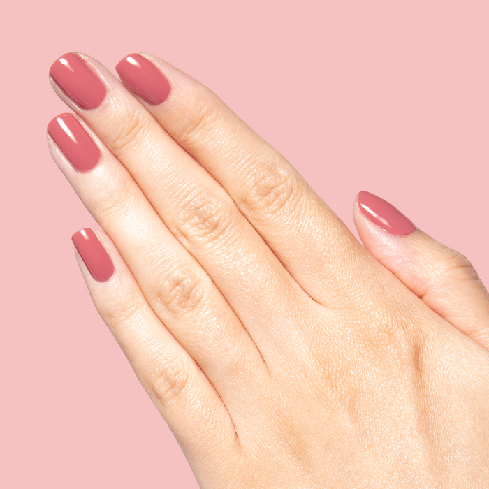 Boysenberry Glass - Gel on medium nails in a glossy sheer berry jelly shade for a long-lasting manicure by Olive and June