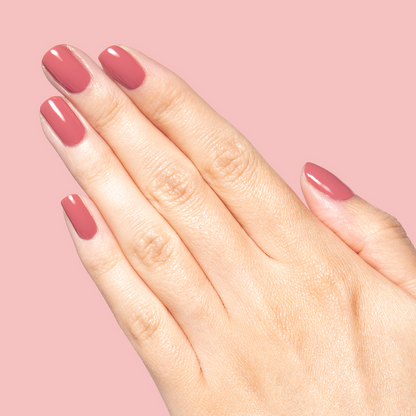 Boysenberry Glass - Gel on medium nails in a glossy sheer berry jelly shade for a long-lasting manicure by Olive and June