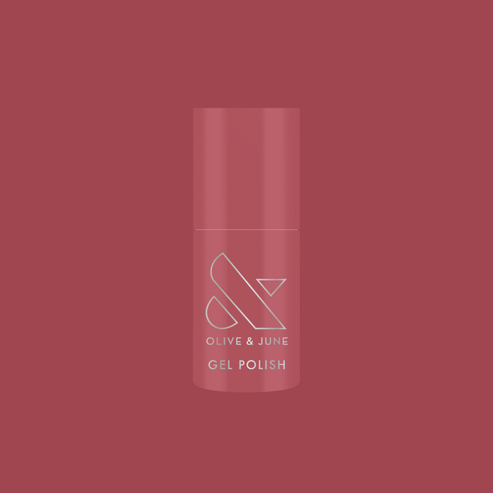 Boysenberry Glass - Gel bottle shown in a sheer berry jelly shade for a glossy, long-lasting manicure by Olive and June