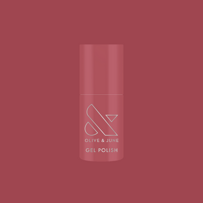 Boysenberry Glass - Gel bottle shown in a sheer berry jelly shade for a glossy, long-lasting manicure by Olive and June