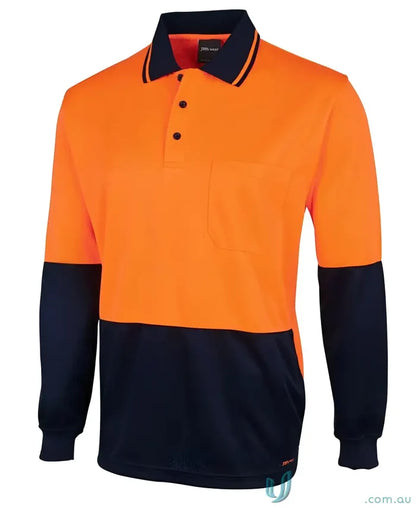 JBs 6HJNL Breathable HiVis Jacquard LS Polo
