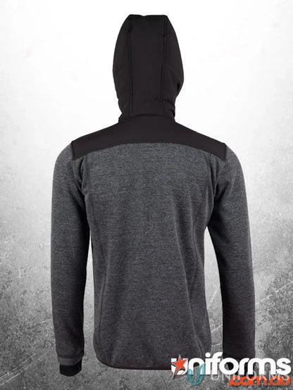 Gray and black hooded sweatshirt with thumb hole feature for winning spirit jk43 Bristol