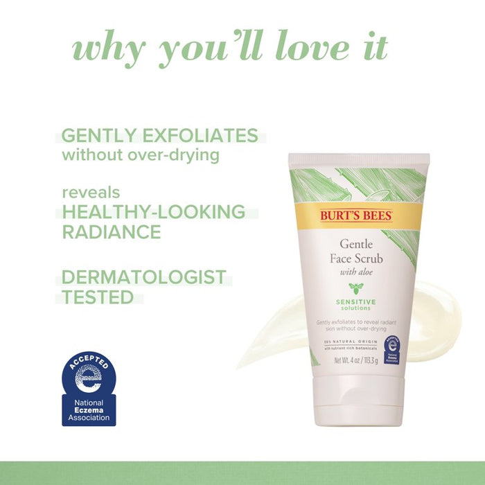 BURT'S BEES Gentle Face Scrub With Aloe مقشر البشرة من برتس بييز