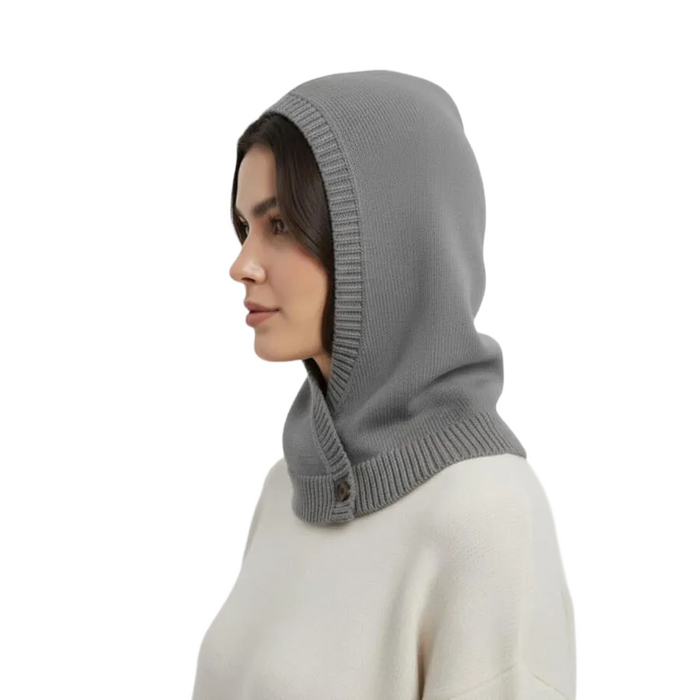 Calimar cashmere-uld balaclava grå