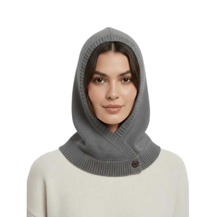 Calimar cashmere-uld balaclava grå