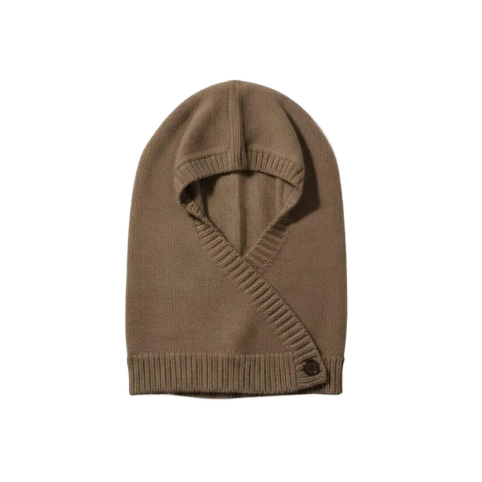 Calimar cashmere-uld balaclava mørk beige