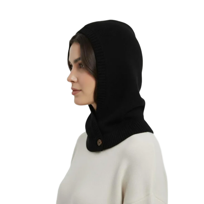 Calimar cashmere-uld balaclava sort
