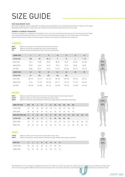 Clothing size guide for Camden Cotton Rich LS Shirt, perfect for men’s Camden long sleeve fits