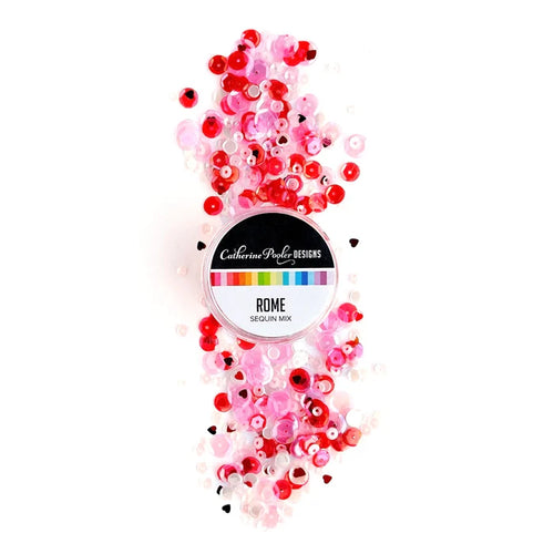 Catherine Pooler - Sequin Mix - Rome. Rome, Italy is a city of love- often a honeymoon or anniversary destination with it's rich history, art and delicious foods. It's also said to be the home of Saint Valentine. Available at Embellish Away located in Bowmanville Ontario Canada.