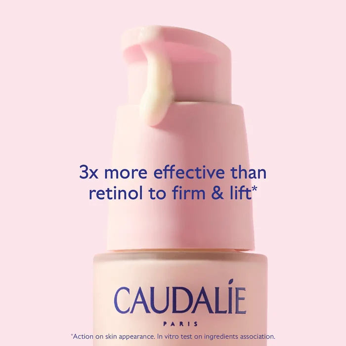 Caudalie Resveratrol-Lift Refillable Firming Serum 30ml, natural retinol alternative for skin tightening and anti-aging.