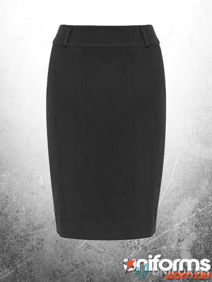 Black pencil skirt perfect for workwear and uniforms from CENTRAL Ladies Skirt
