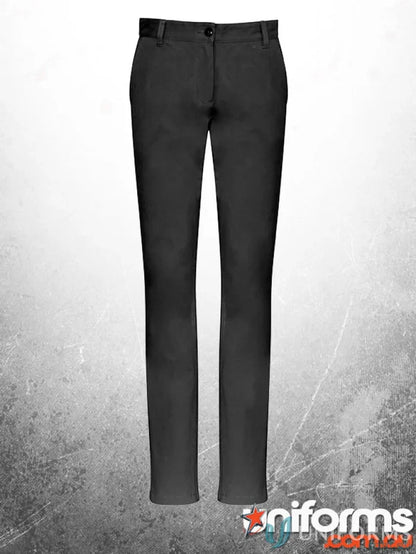 Black straight-leg trousers from CENTRAL Mens Chino Pants, perfect for workwear or uniforms