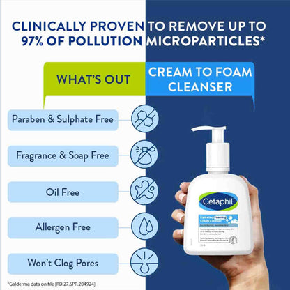 Cetaphil Hydrating Foaming Cream Cleanser