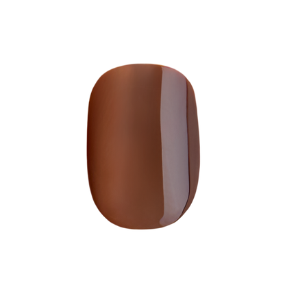 Chocolate Glaze - Press-On | Extra Extra Short | Squoval