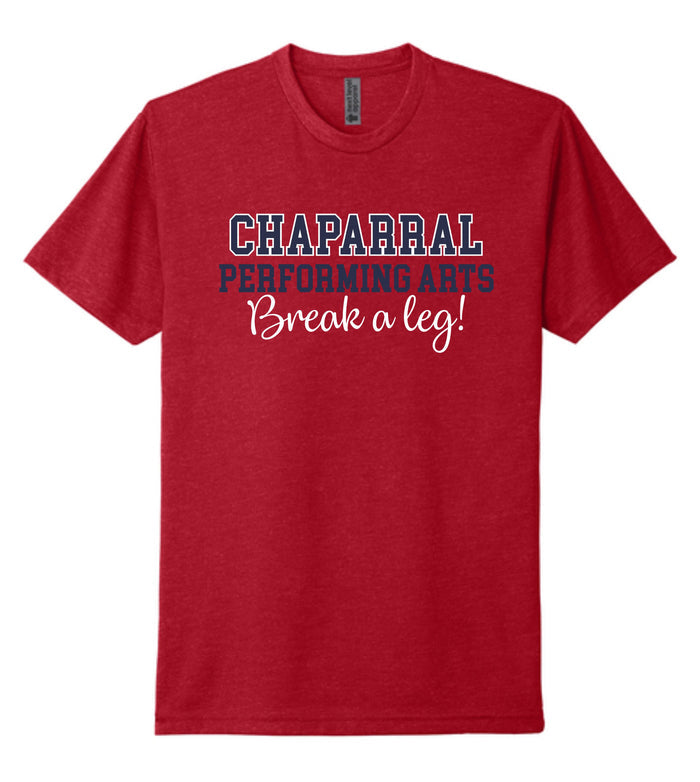 CHS Patrons Next Level Tee- BREAK A LEG Design