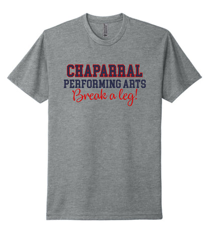 CHS Patrons Next Level Tee- BREAK A LEG Design