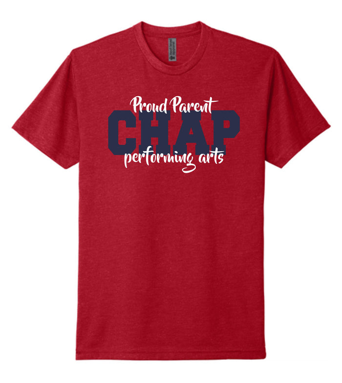 CHS Patrons Next Level Tee- PROUD PARENT Design