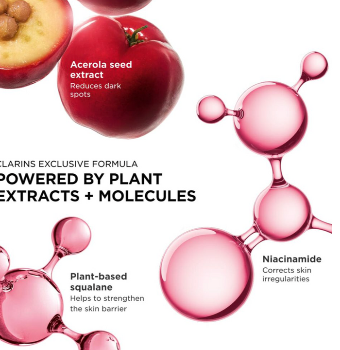 Clarins Bright Plus Advanced Milky Emulsion in 100ml bottle, a nourishing skincare product for brightening skin.