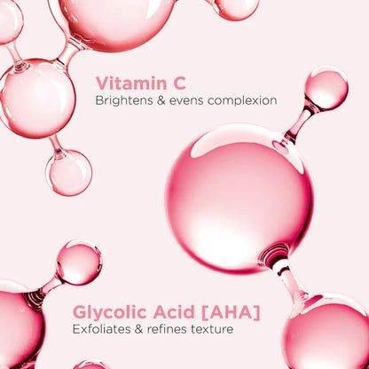 Clarins Multi-Active Brightening Glow Serum with Vitamin C and AHA in a 30ml bottle, shown in a close-up image.