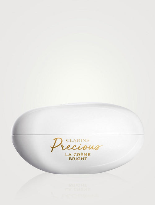 Clarins Precious La Crème Bright 50ml jar of luxurious skincare cream with a gold-toned lid, unused and sealed.