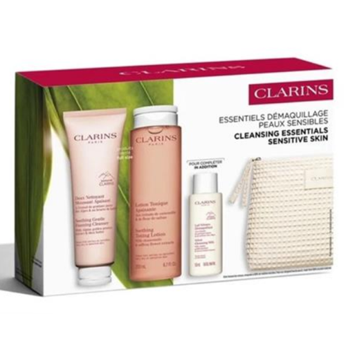 Clarins Set Nett Mouss Apaisant+Lotion Apaisante + Mini Lait Demaq 50Ml