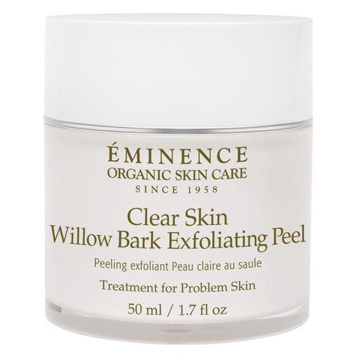 Jar of Eminence Clear Skin Willow Bark Exfoliating Peel 50 Milliliters