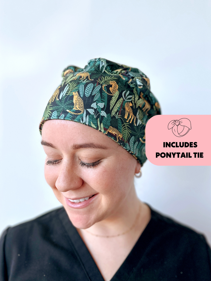 CloudCaps Scrub Cap | Jungle Cat