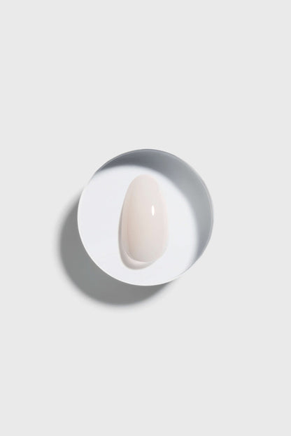 Coconut Milk  press-on nails on a gray background