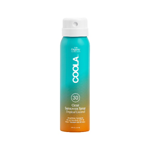 Coola Clear Sunscreen Spray SPF30, tropical coconut, Shop at Gene Juarez Salon & Spa