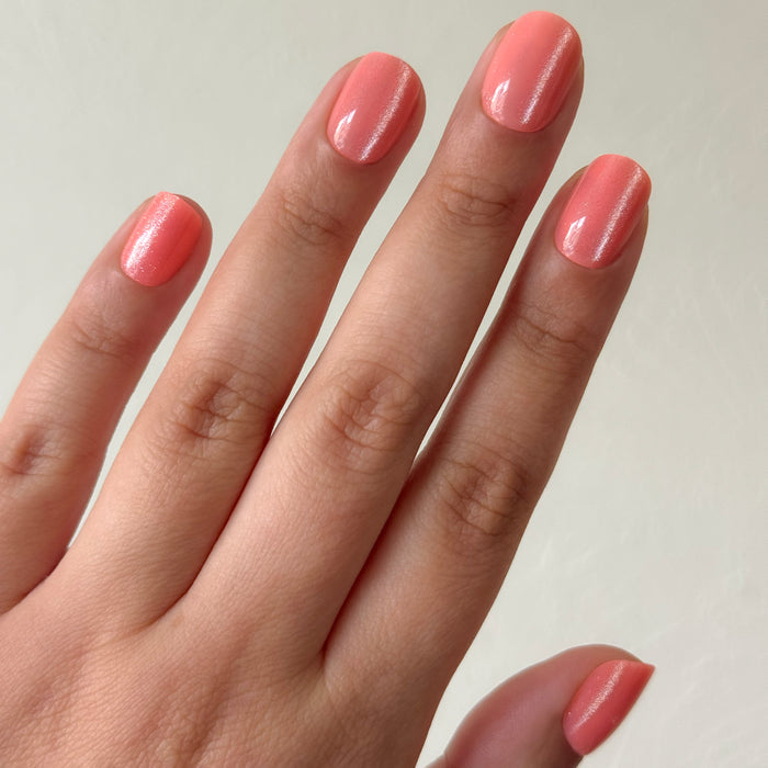 Coral Velvet - Press On | Extra Short | Squoval