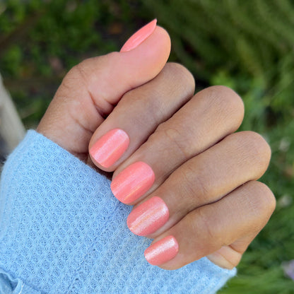 Coral Velvet - Press On | Extra Short | Squoval