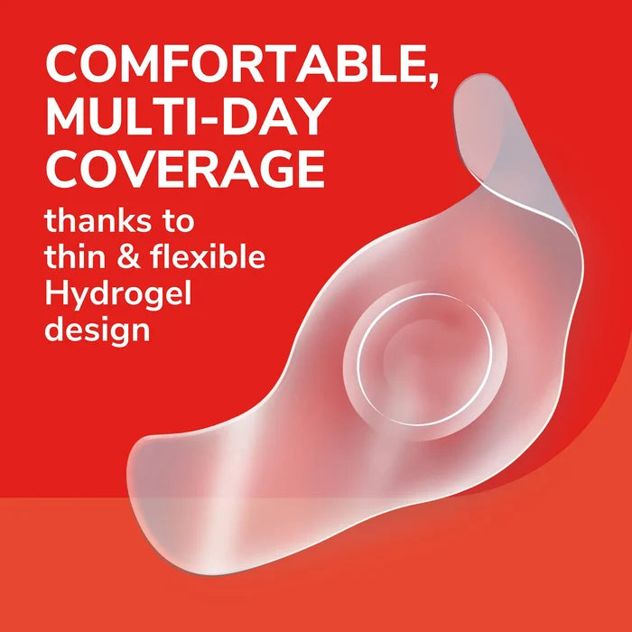 Translucent hydrogel corn cushion design for comfortable multi-day coverage