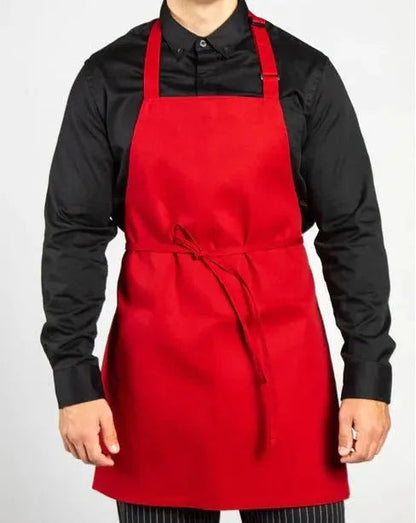 Bib Apron / Red / 30"X34" 7.50 oz 2 PK