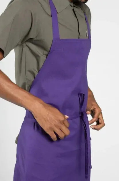 Bib Apron / Purple / 30"X34" 7.50 oz 2 PK