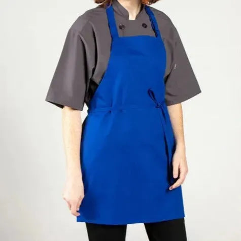 Adjustable Bib Apron / Royal / 24"X28" 7.50 oz 2 PK