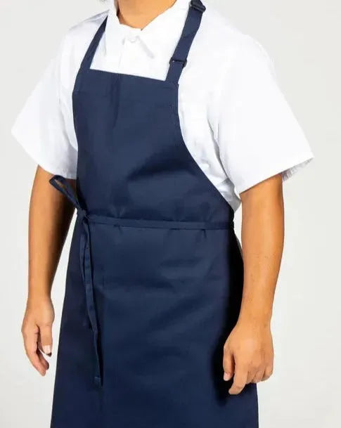 Adjustable Bib Apron / Navy / 24"X28" 7.50 oz 2 PK