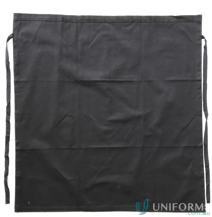 Bocini WA0395 Cotton Drill Continental Apron Without Pocket in Black