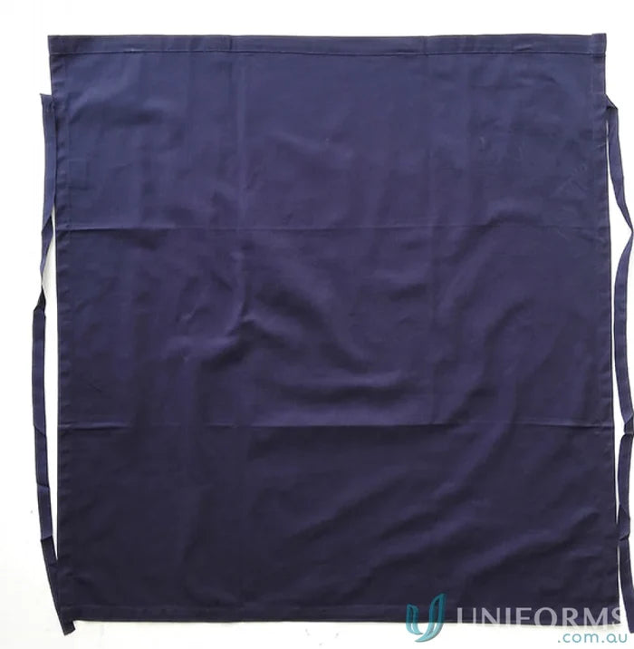 Bocini WA0392 Cotton Drill Three Quarter Apron Without Pocket in Navy