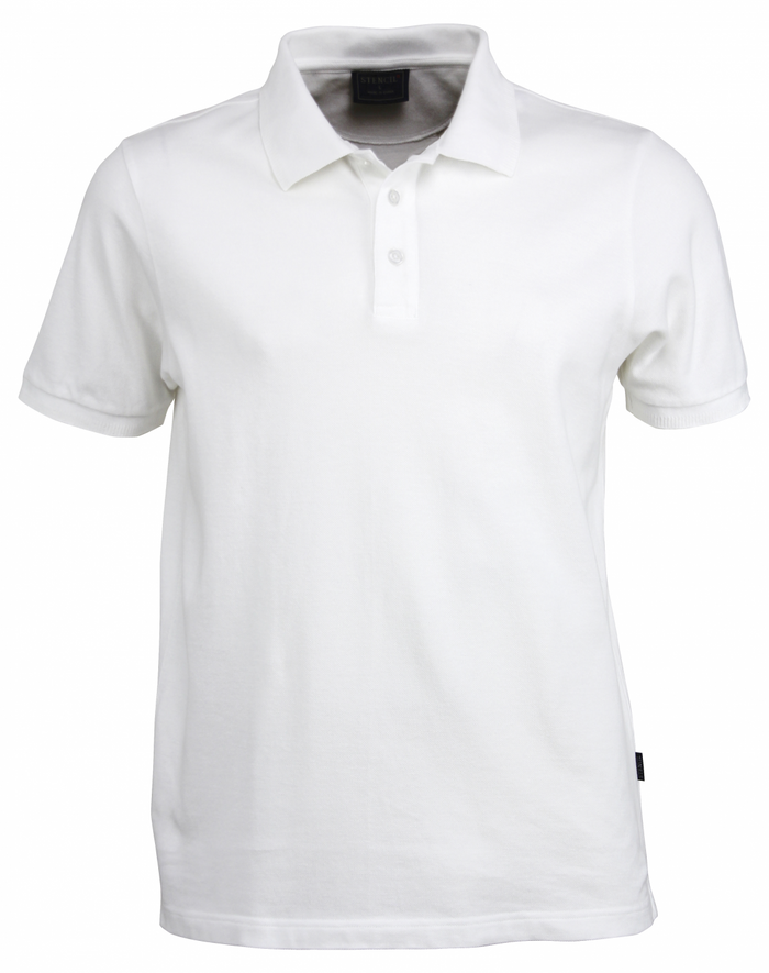 Stencil 7015 Cotton Traverse Polo in White